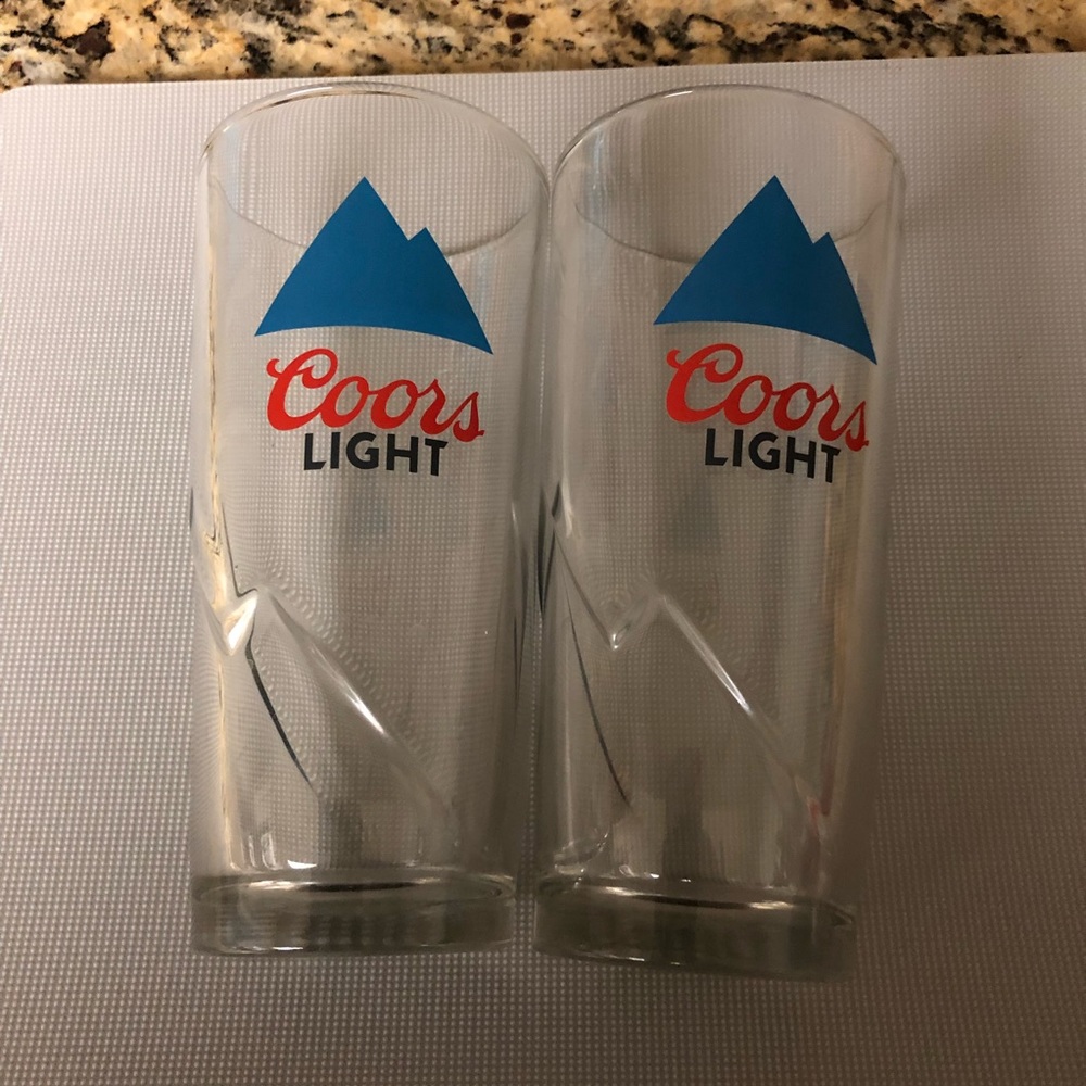 Coors Light set of 2 pint. Vintage